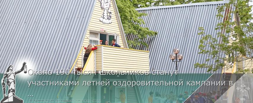 Около 190 тысяч школьников станут участниками летней оздоровительной кампании в этом году | Администрация муниципального округа город Партизанск Приморского края Официальный сайт
