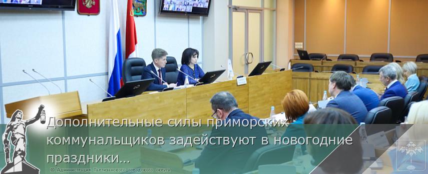 Дополнительные силы приморских коммунальщиков задействуют в новогодние праздники, сообщает www.primorsky.ru | Администрация муниципального округа город Партизанск Приморского края Официальный сайт