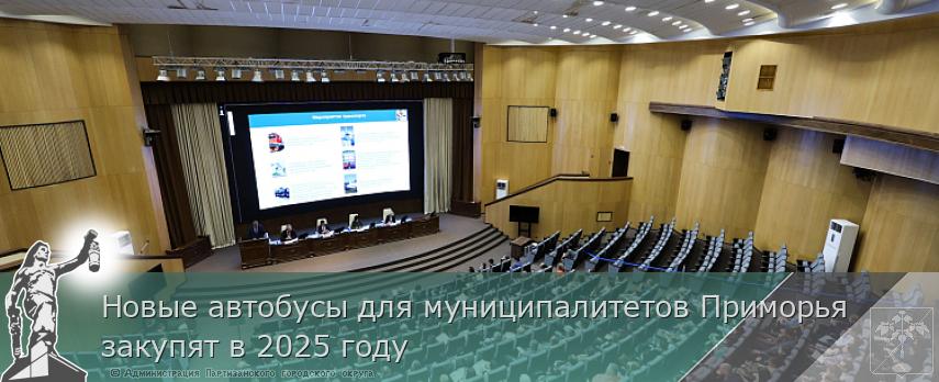 Новые автобусы для муниципалитетов Приморья закупят в 2025 году | Администрация муниципального округа город Партизанск Приморского края Официальный сайт