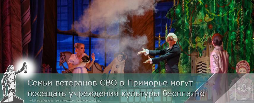 Семьи ветеранов СВО в Приморье могут посещать учреждения культуры бесплатно | Администрация муниципального округа город Партизанск Приморского края Официальный сайт