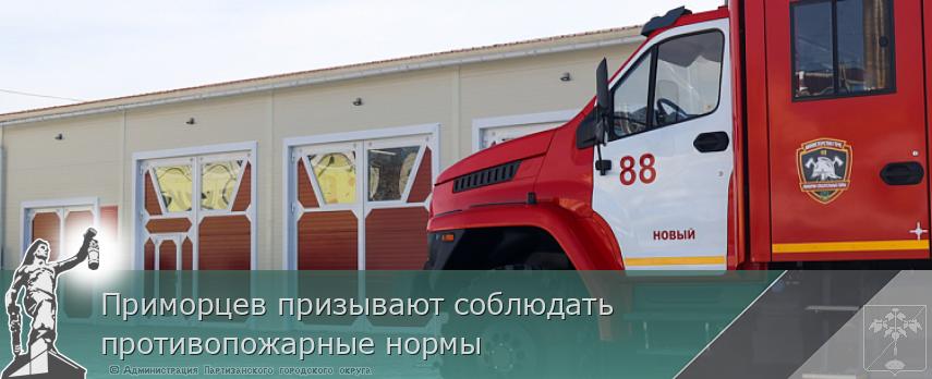 Приморцев призывают соблюдать противопожарные нормы | Администрация муниципального округа город Партизанск Приморского края Официальный сайт