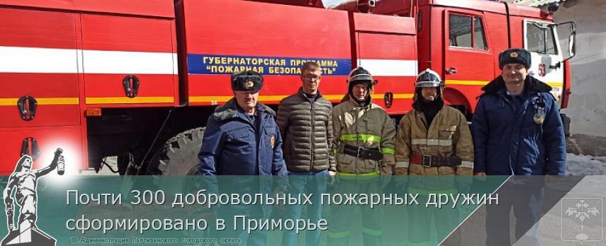 Почти 300 добровольных пожарных дружин сформировано в Приморье | Администрация муниципального округа город Партизанск Приморского края Официальный сайт