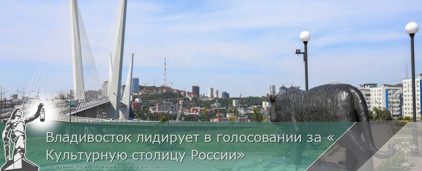 Владивосток лидирует в голосовании за «Культурную столицу России» | Администрация муниципального округа город Партизанск Приморского края Официальный сайт