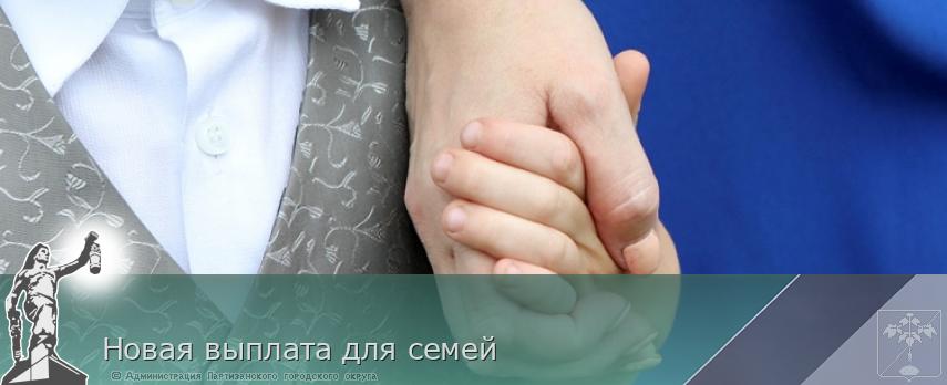 Новая выплата для семей | Администрация муниципального округа город Партизанск Приморского края Официальный сайт