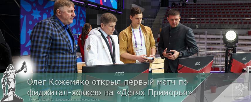 Олег Кожемяко открыл первый матч по фиджитал-хоккею на «Детях Приморья» | Администрация муниципального округа город Партизанск Приморского края Официальный сайт