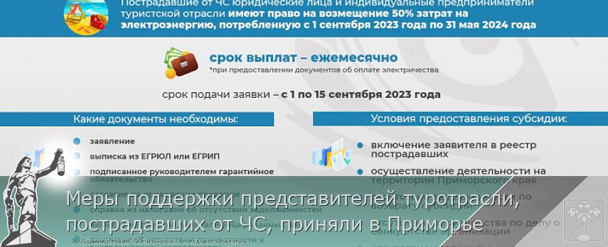 Меры поддержки представителей туротрасли, пострадавших от ЧС, приняли в Приморье | Администрация муниципального округа город Партизанск Приморского края Официальный сайт