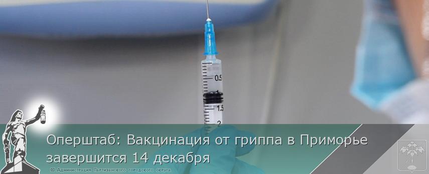 Оперштаб: Вакцинация от гриппа в Приморье завершится 14 декабря | Администрация муниципального округа город Партизанск Приморского края Официальный сайт