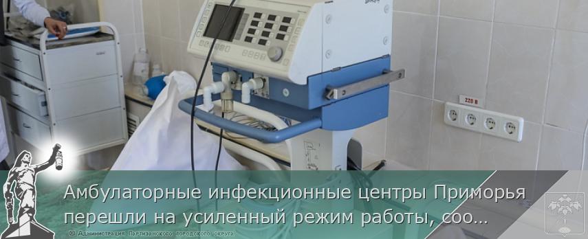 Амбулаторные инфекционные центры Приморья перешли на усиленный режим работы, сообщает http://www.primorsky.ru | Администрация муниципального округа город Партизанск Приморского края Официальный сайт