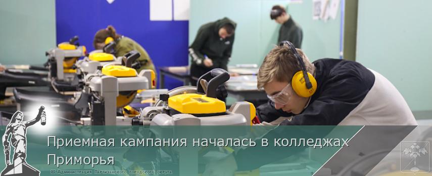Приемная кампания началась в колледжах Приморья | Администрация муниципального округа город Партизанск Приморского края Официальный сайт