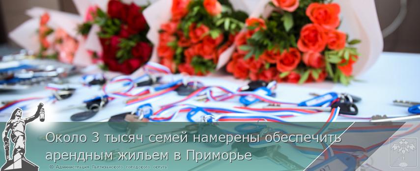 Около 3 тысяч семей намерены обеспечить арендным жильем в Приморье | Администрация муниципального округа город Партизанск Приморского края Официальный сайт