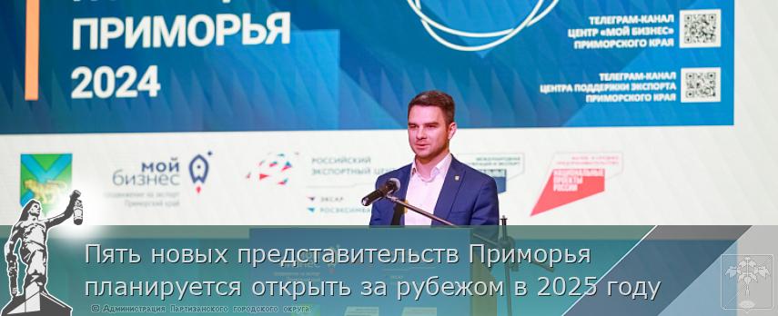 Пять новых представительств Приморья планируется открыть за рубежом в 2025 году | Администрация муниципального округа город Партизанск Приморского края Официальный сайт